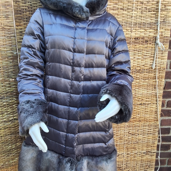 I Madison Down Faux Fur Trim Anorak Puffer Hoodedjacket XL - Picture 10 of 15